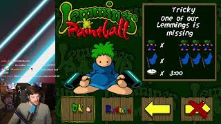 Lemmings Paintball: More failing at puzzles as voted for by people on the Discord.