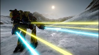Mechwarrior Online - A rare visit to the Alpine peaks in a oldie but goodie Loyalty Marauder II-C