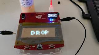Electroluminescence on OpenDrop