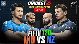 India vs New Zealand 5th T20 Live - Thriller and Super Over 😍🔥 | Cricket 26