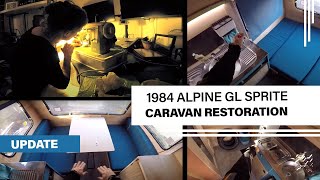 1984 Alpine Sprite GL Caravan Restoration UPDATE