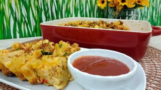 Baked Macaroni | Resepi Makaroni Bakar