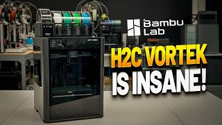 Bambu Lab H2C Unboxing, Setup and first print using the new Vortek system!