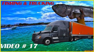 Men koman Truck Driver Ap Kenbe Gwo Pwason- Pèchè Nan Nwit Chofè Kamyon La Jounen