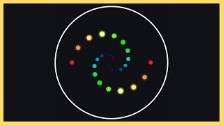 AWESOME Pendulum Wave Keeps Moving Outwards The Circle | Major Blues Scale | Polyrhythms