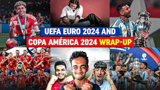 Euro 2024 and Copa América 2024 finals review  #eurofinal #copaamerica #messi #lamineyamal