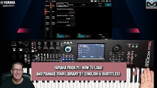 Yamaha MODX M | How to load and manage your library's (English & Subtitles)