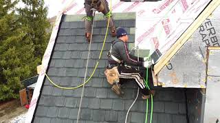 Certainteed Grand Manor Roof Installation on this Mansion in Kleinburg
