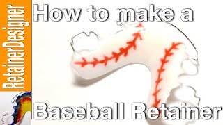 How to make a Baseball Themed Retainer