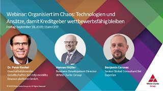 WEBINAR: Organisiert im Chaos: Technologien und Ansätze, damit Kreditgeber wettbewerbsfähig bleiben