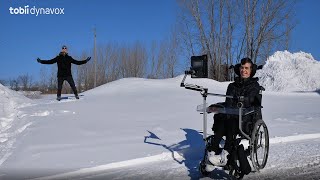 TD Pilot AAC device with outdoor eye tracking