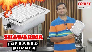 SHAWARMA BURNER INFRARED CERMAIC ,ADVATAGES,SHOWING INTERNAL PARTS,USED IN ALL KINDS OF MEAT EQUIPME