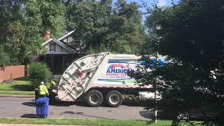 American Disposal Collecting Garbage in Arlington, VA
