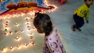 🪔🪔🙏🌹Jai Shree Ram🌹🙏🪔🪔 Building Rangoli decoration 22nd January 2024 🙏🙏🔥🔥🪔🪔