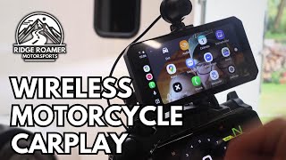 X-300 Wireless Carplay Motorcycle Display From OneCarStereo - GPS TPMS Dashcam