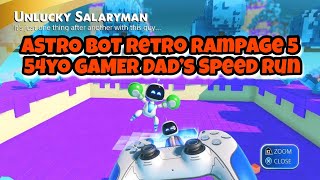 ASTRO BOT Retro Rampage 5 - 54yo GAMER Dad’s Speed Run Unlucky Salaryman BOT REWARD #astrobot #ps5
