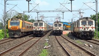 Back to Back four 130kmph Blast | Shatabdi + Netaji + Upashana + Amrit Bharat Express train