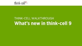 What's new in think-cell 9