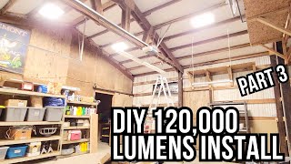 How to Install a LED Garage / Shop Lighting Layout - Part 3