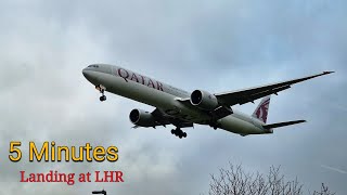 Landings at London Heathrow Airport | London LHR Plane Spotting | New 2026 Heathrow Airport 🇬🇧