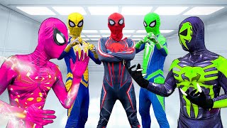 TEAM SPIDER-MAN vs JOKER TEAM #2| Live Action Battle BAD GUY Creation Zombie| Spiderman In Real Life