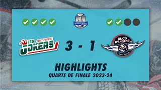 Jokers de Cergy-Pontoise 3-1 Ducs d'Angers - Highlights - Synerglace Ligue Magnus 2023/24