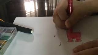 Speed coloring red (Among us character)