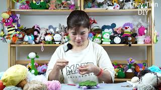 Hướng dẫn làm túi đeo chéo hình chú rùa cực dễ thương - [PART 4] | Thuy Tien DIY