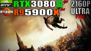 Dying Light 2 | RTX 3080 | Ryzen 9 5900X | AMD FSR | 4K (Ultra Settings) Benchmark