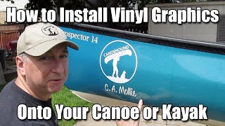 How to Install Vinyl Graphics to Your Canoe or Kayak