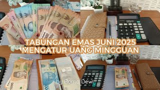 UPDATE NABUNG EMAS ||TABUNGAN EMAS DI BULAN JUNI || MENGATUR KEUANGAN WEEK PERTAMA 🍃#routines