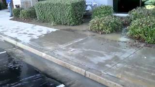 Broken water main at work