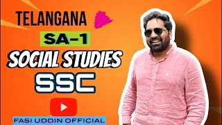 Live social studies SA-1 SSC Telangana | Fasi uddin official