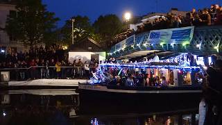 Illuminated Boat Parade, Little Venice, Maida Vale, London 2017 - Huma Huma - Crimson Fly