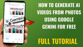 How to Generate AI Videos from Photos Using Google Gemini for Free | English