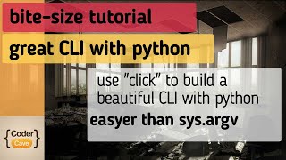 how to build a nice command line interface (quick and easy) with python