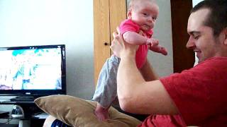 Eva walks! well almost ; )