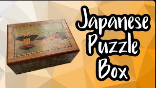 Vintage Japanese Puzzle Box Mt. Fuji Design