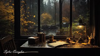 Studying with the poet with the sound of the rain outside | playlist for reading [ Dark Academia ]