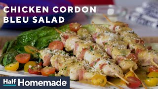 Chicken Cordon Bleu Salad Recipe | Half Homemade