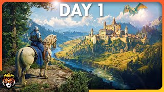 DAY 1 in this NEW Amazing Medieval Survival Game...