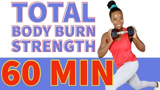 Total Body Workout With Weights And Chair | 60 Min At Home Fitness Class