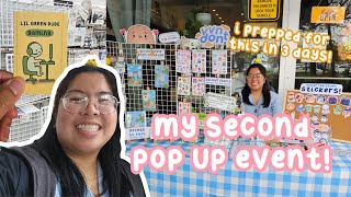 artist vlog | how i prepped for my 2nd ever pop up event in 3 days!