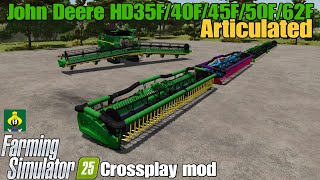 John Deere HD35F/ HD40F/ HD45F/ HD50F /HD62F Articulated / FS25 crossplay mod