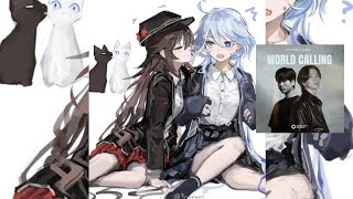 YO-TKHS & ZUNØ - World Calling [Music Lyrics Video]