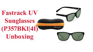 Fastrack UV protected Square Men's Sunglasses (P357BK1|41 millimeters|Smoke (Grey/Black))