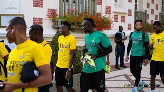 BRAZIL VRS GHANA,short Jama session by the BLACK STARS of Ghana