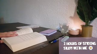 2 HOURS OF STYDING/ Background noise/ No music/ Study With Elora🌼