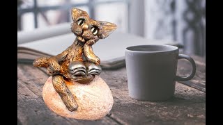 Whimsical Cat Sculpture - **Detail Tutorial** - Great for Beginners