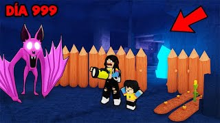 SOBREVIVIMOS 99 NOCHES EN LA CUEVA CON EL MURCIELAGO 😱 EN ROBLOX  | paolazgames